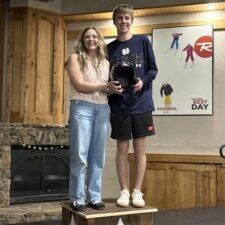 Kara and Chase shown holding Savage Squirrel helmet.